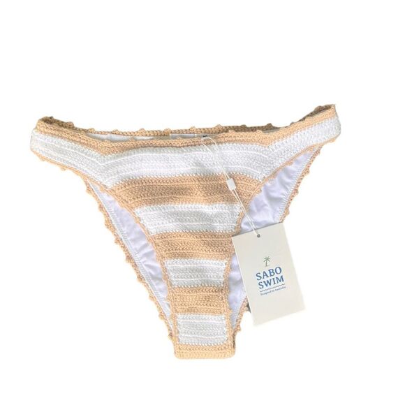 Sabo Skirt Other - Sabo Swim Avani Crochet Bottom M NWT